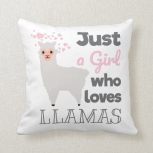Just A Girl Who Loves Llamas Cushion
