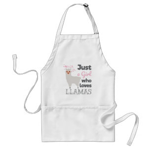 Just A Girl Who Loves Llamas Standard Apron
