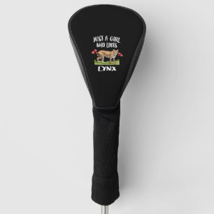Just A Girl Who Loves Lynx Animal Cat Golf Head Cover