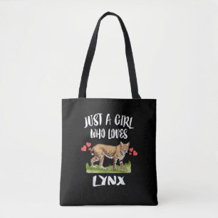 Just A Girl Who Loves Lynx Animal Cat Tote Bag