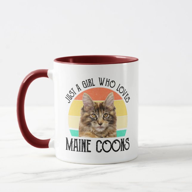 Just A Girl Who Loves Maine Coons Mug (Left)