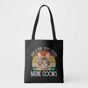 Just A Girl Who Loves Maine Coons Tote Bag