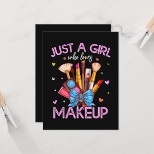 Just A Girl Who Loves Makeup Invitation