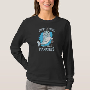 Just A Girl Who Loves Manatees Artwork For A Manat T-Shirt