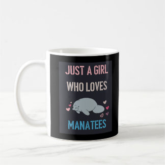 JUST A GIRL WHO LOVES MANATEES T-Shirt Long Apron  Coffee Mug