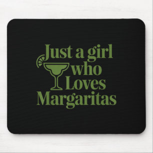 Just A Girl Who Loves Margaritas Funny Summer Vaca Mouse Mat