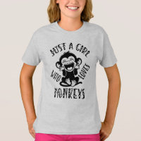 Just A Girl Who Loves Monkeys Cute Monkey