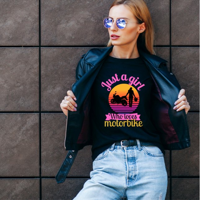 Just a girl who loves motorbike  T-Shirt (Creator Uploaded)