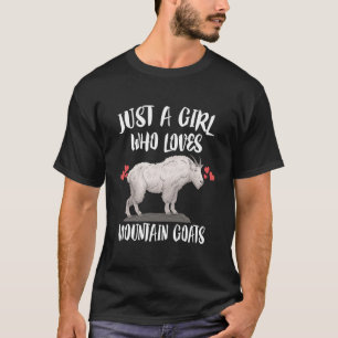 Just A Girl Who Loves Mountain Goats Animal T-Shirt