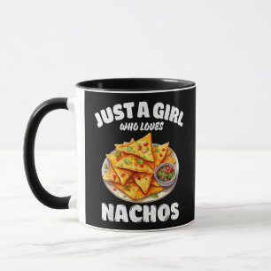 Just A Girl Who Loves Nachos Funny Food Lover Mug