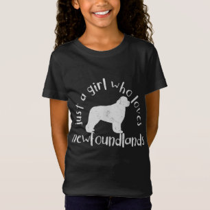 Just A Girl Who Loves Newfoundland Dog T-Shirt