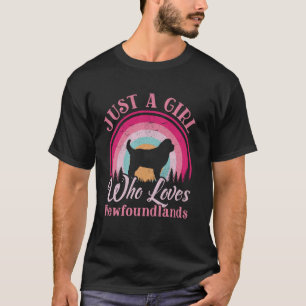 Just A Girl Who Loves Newfoundlands Women Girls Do T-Shirt