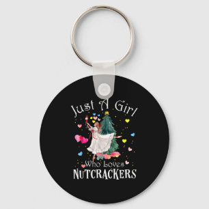 Just A Girl Who Loves Nutcrackers Funny Ballet Chr Key Ring