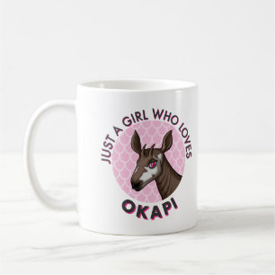Just a Girl Who Loves Okapi, Okapi Obsession Lover Coffee Mug
