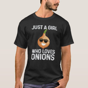 Just a Girl Who Loves Onions Funny Onion Costume V T-Shirt