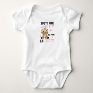 Just a Girl Who Loves otters - Cute otter Baby Bodysuit