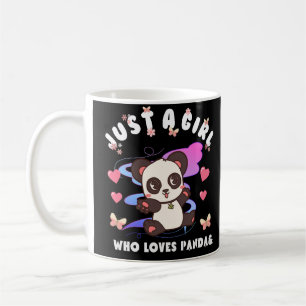 just a girl who loves panda coffee mug