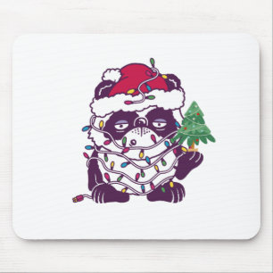 Just a girl who loves pandas - Cute Christmas Bear Mouse Mat