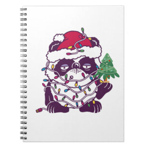 Just a girl who loves pandas - Cute Christmas Bear Notebook