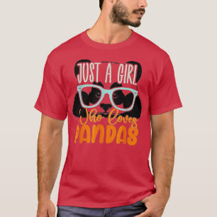 Just A Girl Who Loves Pandas Cute Panda (18) T-Shirt
