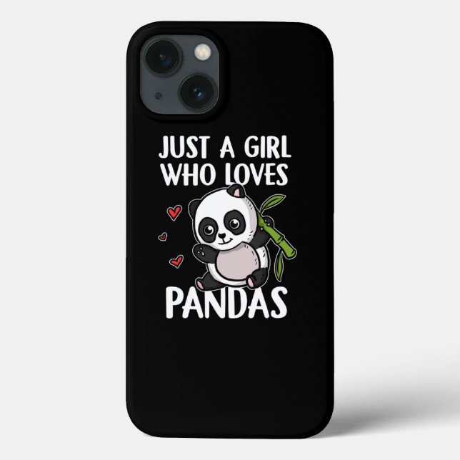 Just A Girl Who Loves Pandas Cute Panda Costume Case-Mate iPhone Case (Back)