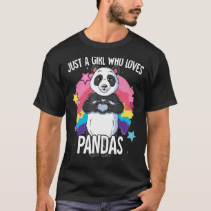 Just A Girl Who Loves Pandas Panda T-Shirt