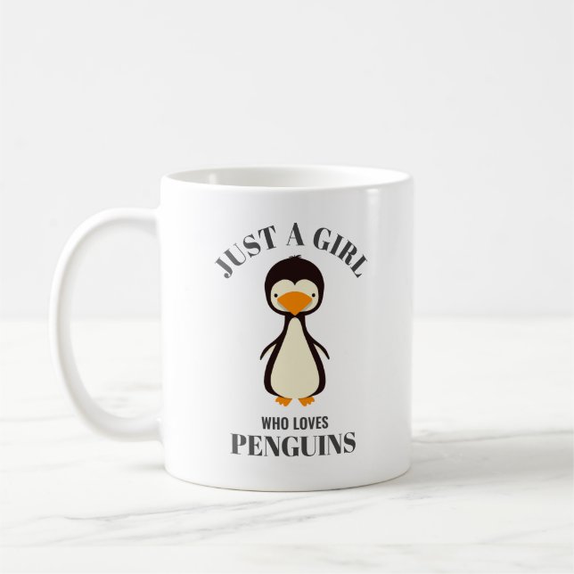 Just a girl who loves Penguins Coffee Mug (Left)