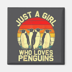 Just A Girl Who Loves Penguins Funny Lar Animal To Magnet
