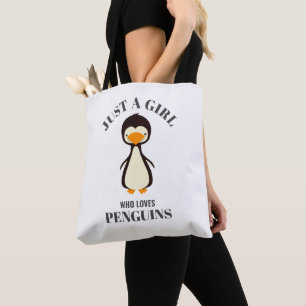 Just a girl who loves Penguins Tote Bag