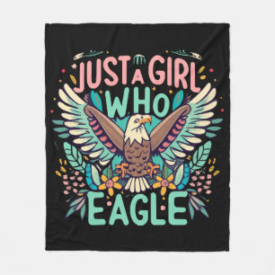 just a girl who loves Philippine Eagle Fleece Blanket