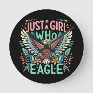 just a girl who loves Philippine Eagle Round Clock
