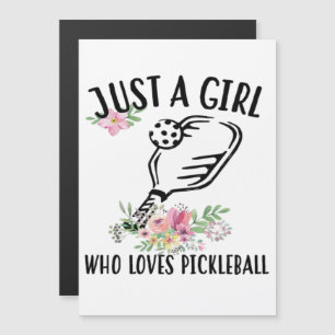 Just a girl who loves Pickleball Magnetic Invitation