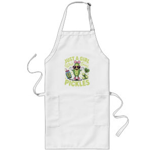 Just A Girl Who Loves Pickles Long Apron