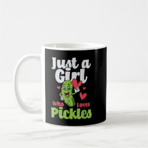 Just A Girl Who Loves Pickles - Pickle Lover Cucum Coffee Mug