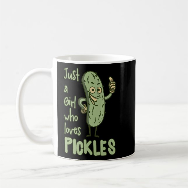 Just A Girl Who Loves Pickles S  Coffee Mug (Left)