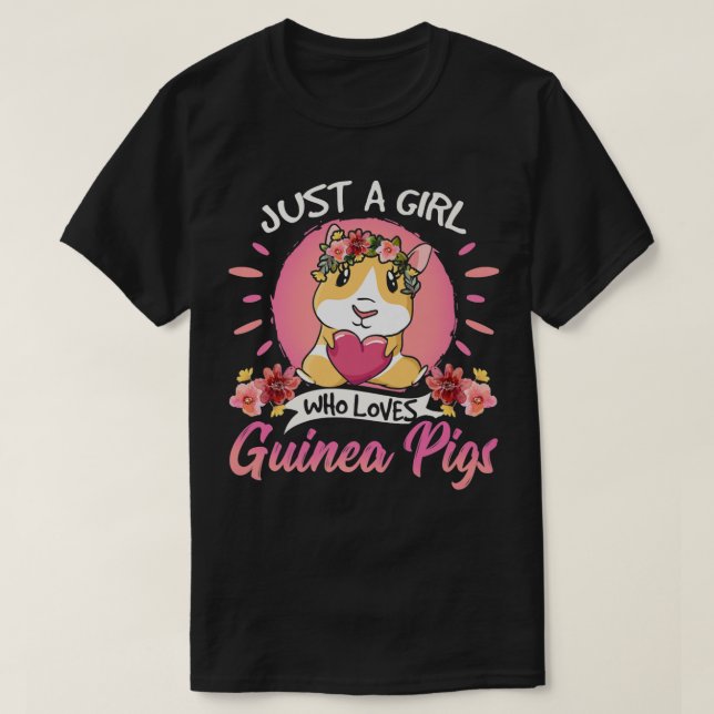 Just A Girl Who Loves Pigs Cute Animals Lover Pets T-Shirt (Design Front)