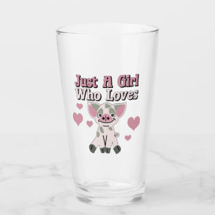 Just A Girl Who Loves Pigs  Glass