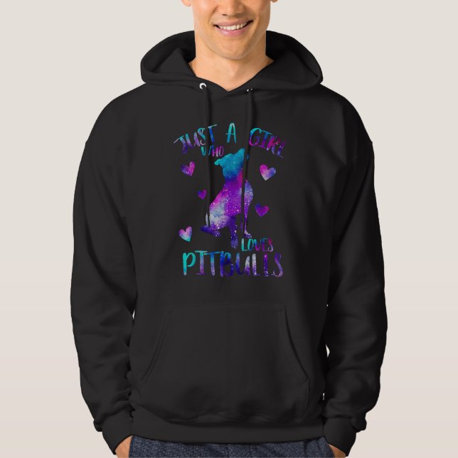 Just A Girl Who Loves Pitbulls    Hoodie (Front)
