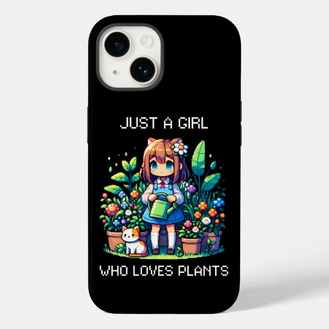 Just a Girl Who Loves Plants Case-Mate iPhone Case (Back)