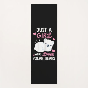 Just A Girl Who Loves Polar Bears Animal Lover Yoga Mat