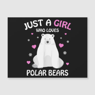 Just A Girl Who Loves Polar Bears Girls Polar Bear
