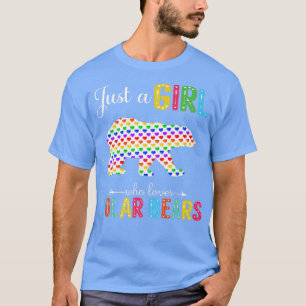 Just a Girl Who Loves Polar Bears Love Pattern Pol T-Shirt
