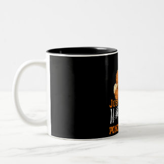 Just A Girl Who Loves Pomeranian Gift Two-Tone Coffee Mug