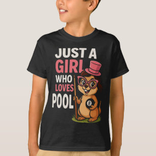 Just A Girl Who Loves Pool Billiard Pool Player Gi T-Shirt