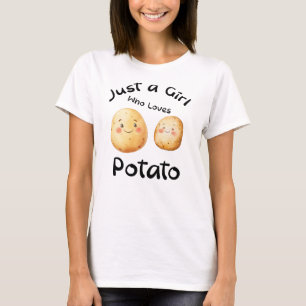 Just a Girl Who Loves Potato Funny T-Shirt