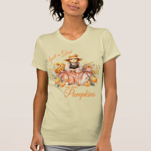 "Just a Girl who loves Pumpkins" T-Shirt