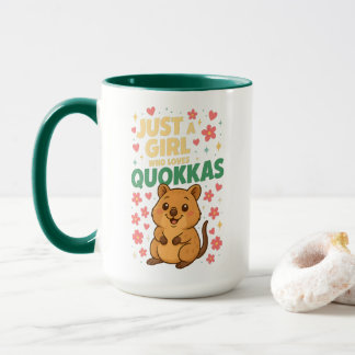 Just a Girl Who Loves Quokkas  Cute Smiling Quokka Mug