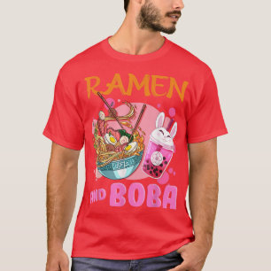 Just a Girl Who Loves Ramen and Boba Kawaii Japane T-Shirt