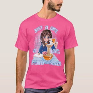 Just A Girl Who Loves Ramen Sketching Shirt Japane
