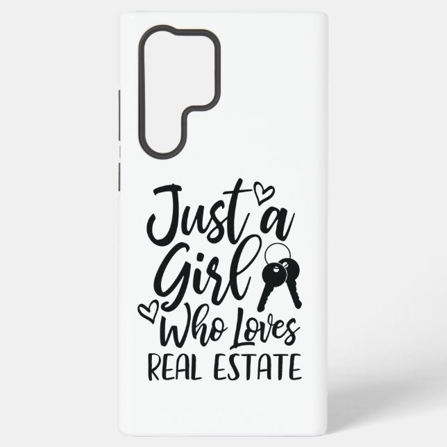 Just A Girl Who Loves Real Estate Cellphone case (Back)
